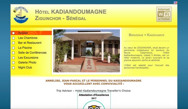 Site web hotel kadiandoumagne com r
